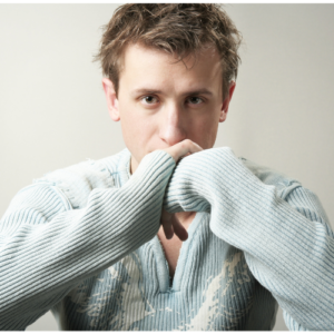 Man struggling with depression and suicidal ideations