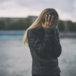 Woman with depression, feeling hopeless.